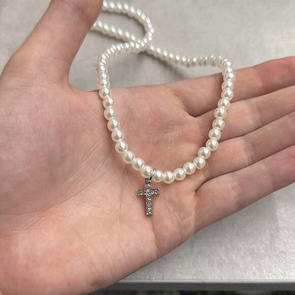 Pearl and diamond cross WMNS2 - Picture 4 of 4